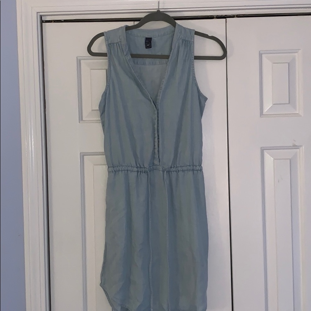 Light wash, soft denim dress